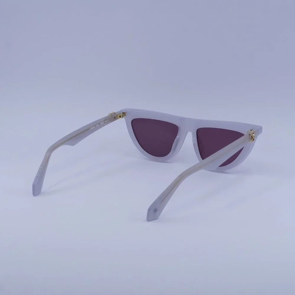 Off-White OERI13V JASPER 0928 Sunglasses Grey Geometric Frame, Burgundy Lenses